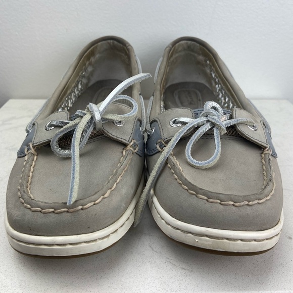 SPERRY Top Sider Women's Angelfish 2-Eye Caning Shoes Leather Loafers - Picture 11 of 12